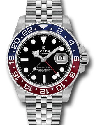 Rolex GMT-Master II Pepsi Black Dial on Jubilee Ref 126710BLRO with New Style Card White  2018