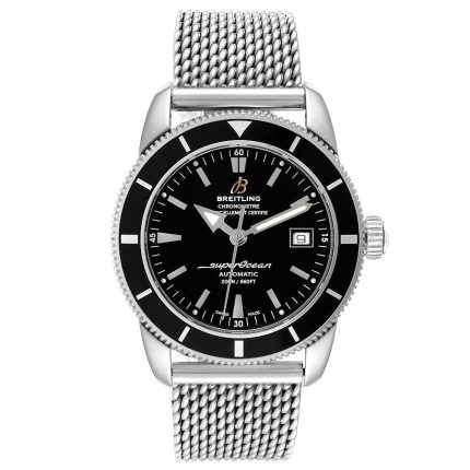 Breitling Superocean Heritage Black Dial on Mesh Ref A17321