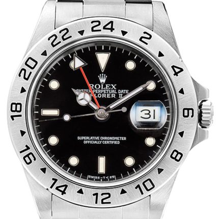 Rolex Explorer II Black Dial on Oyster Ref 16570 with Papers  1998