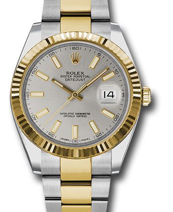 Rolex Datejust Silver Index Dial on Oyster Ref 126333