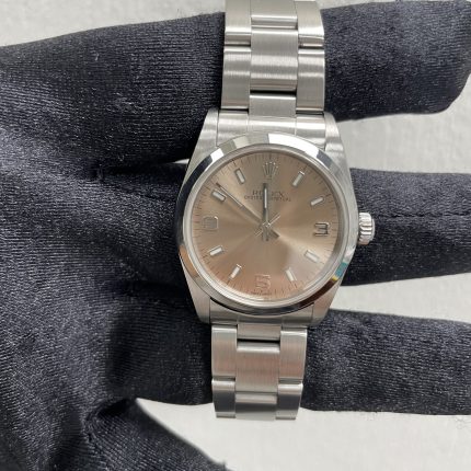 Rolex Oyster Perpetual Silver Dial on Oyster Ref 77080 with Papers