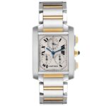 Cartier Tank Francaise White Roman Dial Ref 2303