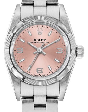 Rolex Oyster Perpetual Pink Dial on Oyster Ref 76030