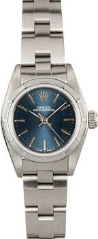 Rolex Oyster Perpetual Blue Dial on Oyster Ref 67230 with Papers  1999