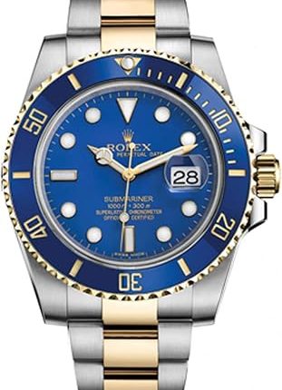 Rolex Submariner Blue Dial on Oyster Ref 16613
