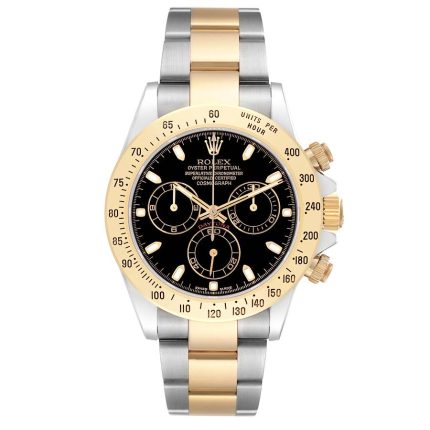 Rolex Daytona Black  Dial on Oyster  Ref 116523 with Card Old Green