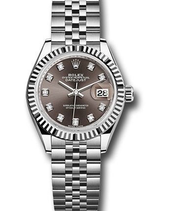 Rolex Datejust Lady Rhodium Diamond Dial on Jubilee Ref 279174 with New Style Card Green  2025