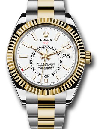 Rolex SkyDweller White Dial on Oyster Ref 326933 with New Style Card White  2019