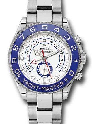 Rolex Yacht-Master II Matt White Dial on Oyster Ref 116680 with New Style Card White  2019