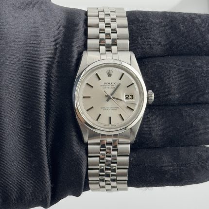 Rolex Datejust Silver Stick Dial on Jubilee Ref 1600
