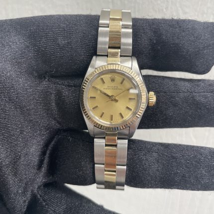 Rolex Oyster Perpetual Gold Dial on Oyster Ref 6719