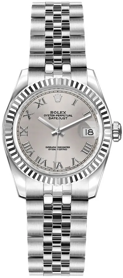 18575762_mypcum98aflycx2mtziqzutmqfo2.webp Rolex Datejust Silver Roman Dial on Jubilee Ref 69174 with Papers 1997 - Image 1