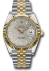Rolex Datejust 41 Silver Index Dial on Jubilee Ref 126333 with New Style Card (green) 2024