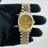 Rolex Datejust Champagne Diamond Factory Dial on D-Link Jubilee Bracelet Ref 16233G with Papers 1995 - Image 2