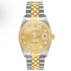 Rolex Datejust Champagne Diamond Dial on D-Link Jubilee Ref 16233 with Papers 1995