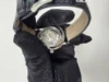Montblanc Star Legacy Silver With Factory Diamonds Dial on Grey Leather Ref 118510 with Card - Image 5