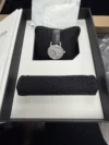 Montblanc Star Legacy Silver With Factory Diamonds Dial on Grey Leather Ref 118534 with Card - Image 6