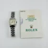 Rolex Datejust Lady Silver Stick Dial on D-Link Jubilee Ref 69174 with Papers 1992 - Image 7