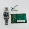 Rolex Datejust Black Diamond Dial on Jubilee Ref 126334 with New Style Card (green) 2021 - Image 7