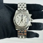Breitling Chronomat Special White Dial on Stainless Steel Bracelet Ref AB011511 with Papers 2018