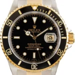 Rolex Submariner Black Dial on Oyster Ref 16613 with Papers 2000