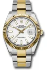 Rolex Datejust 41 White Index Dial on Oyster Ref 126333 with New Style Card (White) 2016