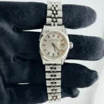 Rolex Datejust Lady Silver Stick Dial on Jubilee Ref 69174 with Papers 1985