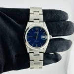 Rolex Oysterdate Precision AM Blue Dial on Oyster Ref 6694