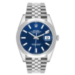Rolex Datejust Blue Index Dial on Jubilee Ref 126300 with New Style Card (White) 2019