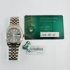 Rolex Datejust Dark Rhodium Index Dial on Jubilee Ref 126231 with New Style Card (green) 2020 - Image 6