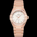 Omega Constellation Silver Diamond Dial on Ref 131.55.29.20.52.001 with Card