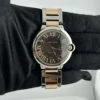 Cartier Ballon Blue Chocolate Brown guilloche Dial Dial on Ref 3001 - Image 2