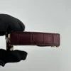 Cartier Cle Silver Roman Dial on Maroon Leather Ref 3854 with Papers 2019 - Image 4