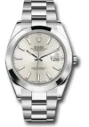 Rolex Datejust Silver Dial on Oyster Ref 126300 with New Style Card (green) 2025