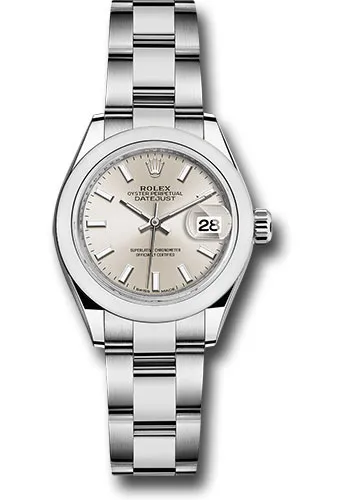 18576331_jyl7su9mpwifex6vr99k5afmvaxg.webp Rolex Datejust Silver Index Dial on Oyster Ref 279160 with New Style Card (White) 2020 - Image 1
