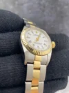 Rolex Oyster Perpetual White Roman Dial on Oyster Ref 67193 - Image 3