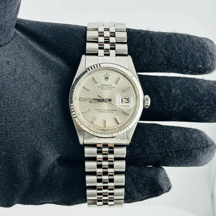Rolex Datejust Ref 1601 Silver Stick Dial, 1971