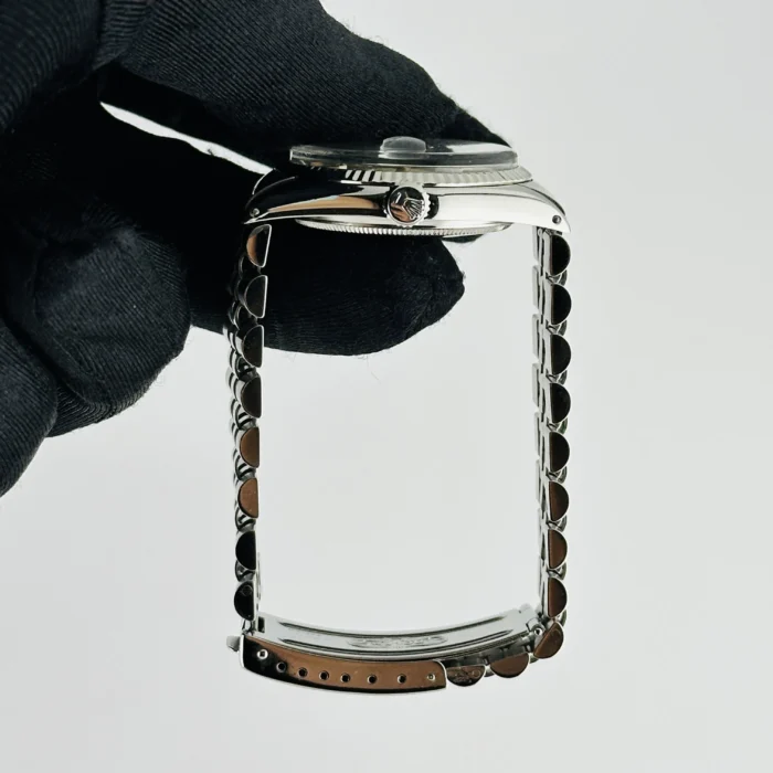 Rolex Datejust Silver Stick Dial on D-Link Jubilee Bracelet Ref. 1601/4 - Image 6