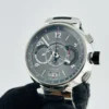 Louis Vuitton Tambour Voyage Slate Grey Dial on Leather Strap Ref Q102N with Papers 2011 - Image 3