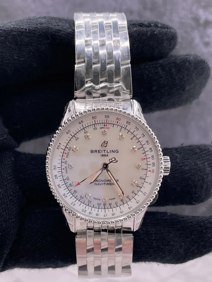 Breitling Navitimer Automatic MOP Dial on Bracelet Ref A17395211A1A1 with Card 2026 - Image 2