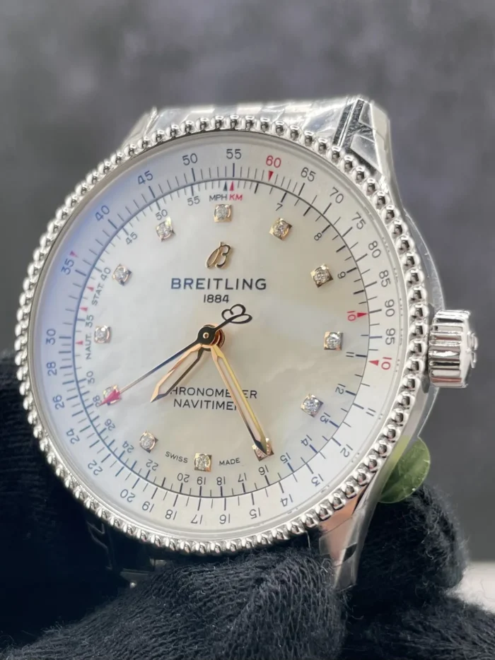 Breitling Navitimer Automatic MOP Dial on Bracelet Ref A17395211A1A1 with Card 2026 - Image 3