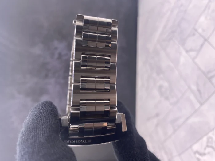 Tag Heuer Monaco LS Black Dial on Stainless Steel Bracelet Ref. CAL2110.BA0781 - Image 4