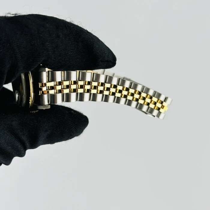 Rolex Datejust Lady Champagne Stick Dial on D-Link Jubilee Ref. 69173 - Image 3