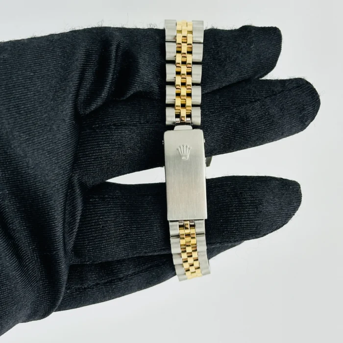 Rolex Datejust Lady Champagne Stick Dial on D-Link Jubilee Ref. 69173 - Image 2