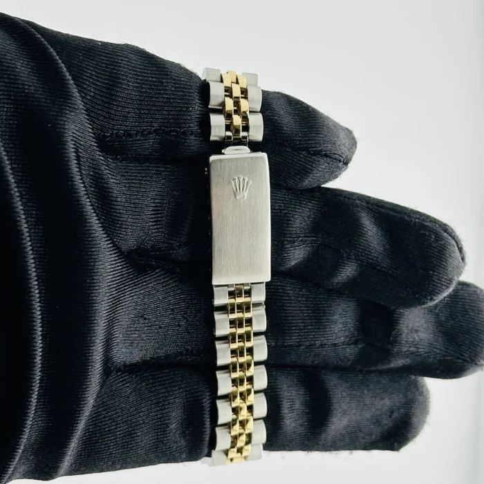Rolex Datejust Lady Champagne Stick Dial on D-Link Jubilee Ref. 69173 - Image 4