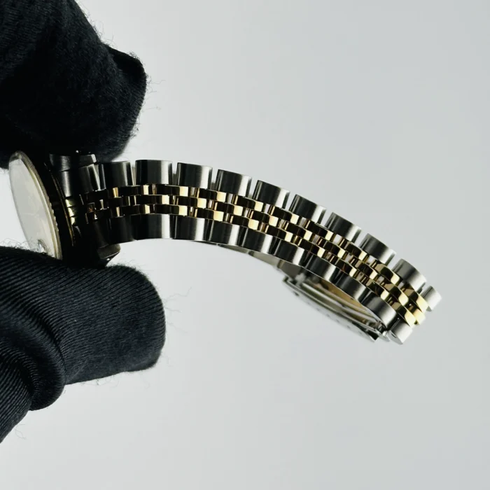 Rolex Datejust Lady Champagne Stick Dial on D-Link Jubilee Ref. 69173 - Image 5