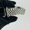 Rolex Datejust Silver Stick Dial on D-Link Jubilee Bracelet Ref 16030 - Image 4