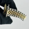 Rolex Datejust Champagne Stick Dial on D-Link Jubilee Bracelet Ref 16263 - Image 4