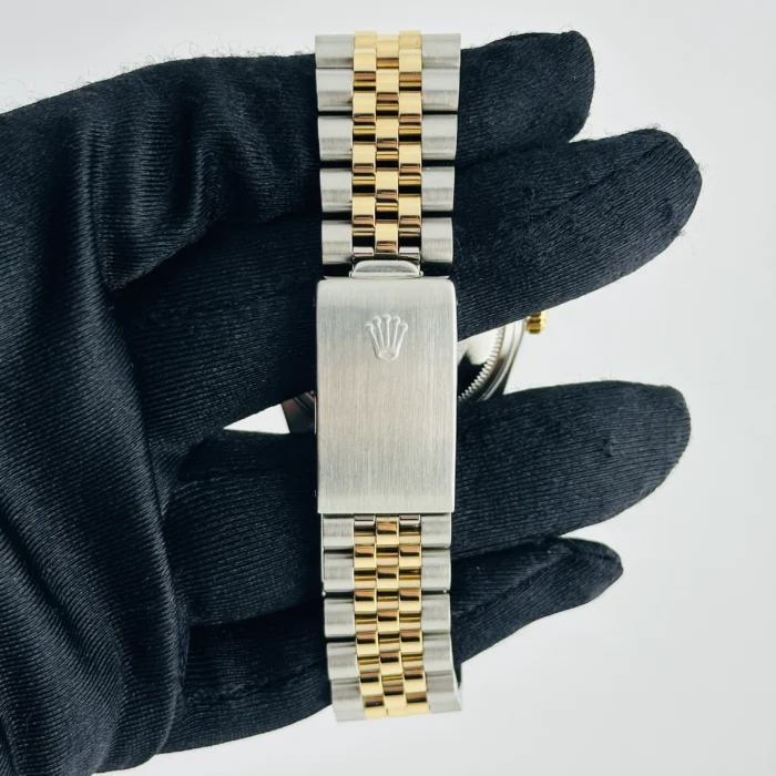 Rolex Datejust Champagne Diamond Factory Dial on D-Link Jubilee Bracelet Ref. 16013G - Image 3