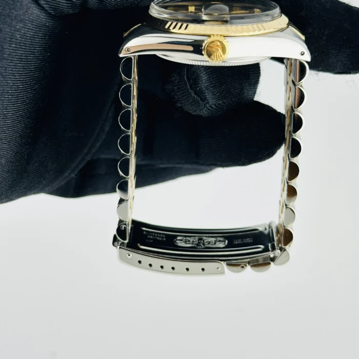 Rolex Datejust Champagne Diamond Factory Dial on D-Link Jubilee Bracelet Ref. 16013G - Image 5